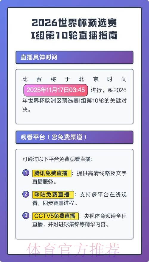 最新2026世界杯直播资讯与观看指南 最新2026世界杯直播资讯与观看指南